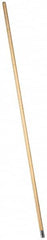 PRO-SOURCE - 60" Wood Female Thread Mop Handle - 1-1/8" Handle Diam, Metal Connector, Use with Wet Mops - Caliber Tooling