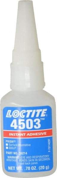 Loctite - 0.70 oz Bottle Clear Instant Adhesive - Series 4503 - Caliber Tooling