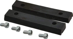 Panavise - 2-1/2" Wide x 1/2" High x 1/4" Thick, V-Groove Vise Jaw - Nylon, Fixed Jaw - Caliber Tooling