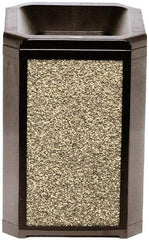 Rubbermaid - 50 Gal Beige Square Trash Can - Steel, 46-1/2" High x 26" Long x 26" Wide - Caliber Tooling