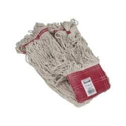 Rubbermaid - 5" Red Head Band, Large Blended Fiber Loop End Mop Head - 4 Ply, Clamp Jaw Connection, Use for General Purpose - Caliber Tooling