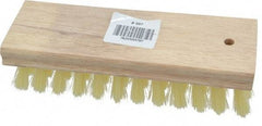 PRO-SOURCE - 1" Bristle Length, Polypropylene Scrub Brush - 7" OAL, Hardwood Block - Caliber Tooling