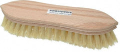 PRO-SOURCE - 1" Bristle Length, Tampico Scrub Brush - 9" OAL, Hardwood Block - Caliber Tooling