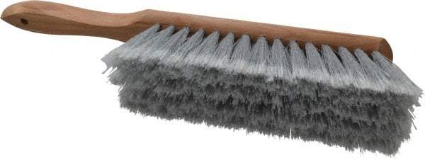 PRO-SOURCE - Plastic Counter Duster - 2-1/2" Bristle Length, 8" Long Head, Hardwood Handle, Gray - Caliber Tooling