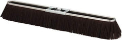 PRO-SOURCE - 24" Rough Surface Polypropylene Push Broom - 3" Bristle Length, Metal Block, Bolt-On Handle Connection - Caliber Tooling