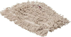 PRO-SOURCE - 36" Long x 5" Wide Yarn Blend Dust Mop Head - Snap-On, Red, Looped Head, Launderable - Caliber Tooling