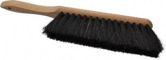 PRO-SOURCE - Horsehair Counter Duster - 2-1/2" Bristle Length, 8" Long Head, Hardwood Handle, Black - Caliber Tooling