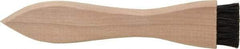 PRO-SOURCE - 4-3/4" OAL, Horsehair Dirt Brush - 1/2" Bristle Length, 7/8" Long x 1-3/32" Wide Head, Straight Hardwood Handle - Caliber Tooling