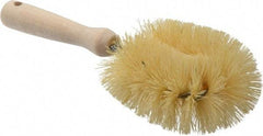 Made in USA - Tampico Food Service Brush - 3-1/2" x 3-1/2" Long x 3-1/2" Wide Head, 3-1/2" OAL, White, Wood Block - Caliber Tooling