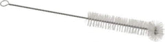 PRO-SOURCE - 3/4" Diam Nylon Tube Brush - 9" OAL, 3-1/2" Head Length, Wire Handle - Caliber Tooling