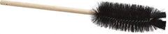 PRO-SOURCE - 2-3/8" Diam Bristle Bottle Brush - 16" OAL, 5" Head Length, Wood Handle - Caliber Tooling