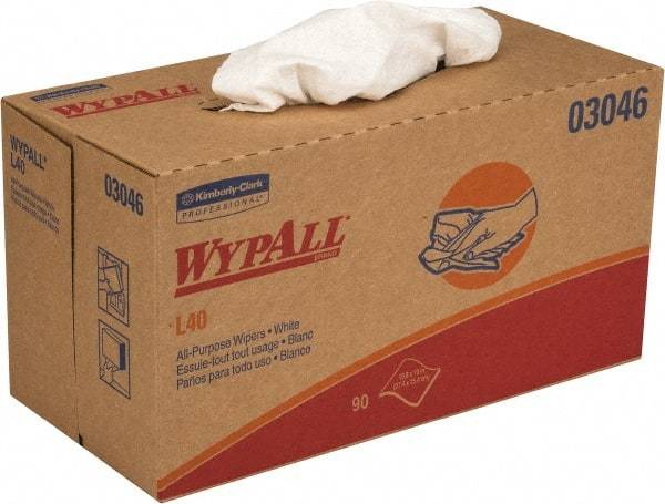 WypAll - L40 Dry General Purpose Wipes - Pop-Up, 10" x 10-3/4" Sheet Size, White - Caliber Tooling