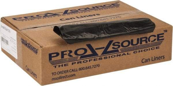 PRO-SOURCE - 0.8 mil Thick, Household/Office Trash Bags - 40" Wide x 46" High, Black - Caliber Tooling