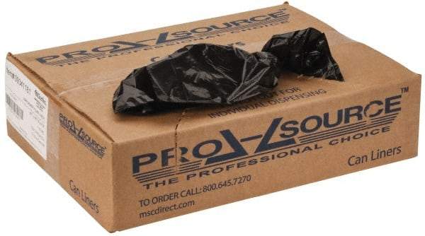 PRO-SOURCE - 1 mil Thick, Heavy-Duty Trash Bags - 40" Wide x 46" High, Black - Caliber Tooling