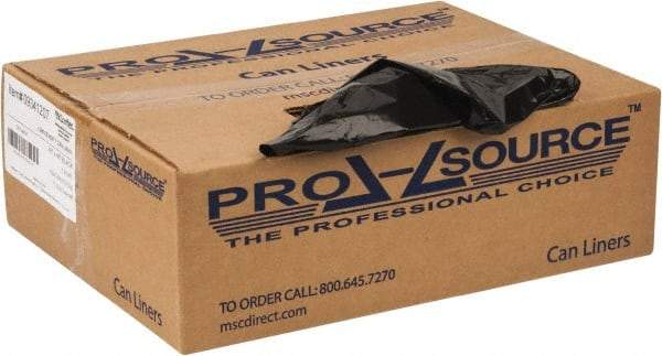 PRO-SOURCE - 1.25 mil Thick, Heavy-Duty Trash Bags - 43" Wide x 48" High, Black - Caliber Tooling