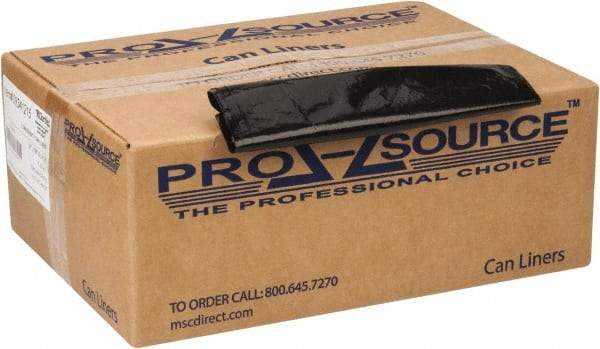 PRO-SOURCE - 1.25 mil Thick, Heavy-Duty Trash Bags - 38" Wide x 58" High, Black - Caliber Tooling