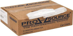 PRO-SOURCE - 0.31 mil Thick, Household/Office Trash Bags - 24" Wide x 24" High, Clear - Caliber Tooling