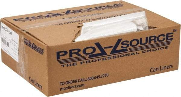 PRO-SOURCE - 0.31 mil Thick, Household/Office Trash Bags - 24" Wide x 33" High, Clear - Caliber Tooling