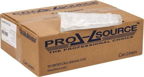 PRO-SOURCE - 0.39 mil Thick, Household/Office Trash Bags - 30" Wide x 37" High, Clear - Caliber Tooling