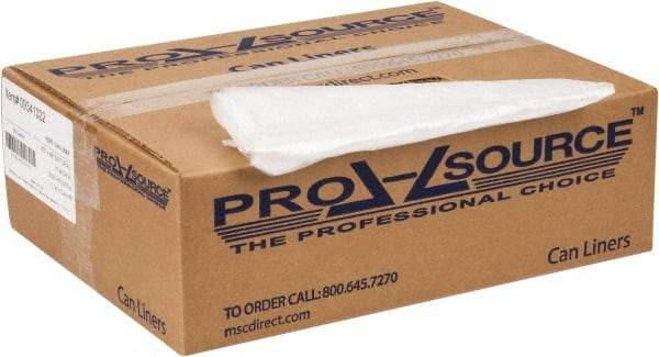 PRO-SOURCE - 0.63 mil Thick, Household/Office Trash Bags - 43" Wide x 48" High, Clear - Caliber Tooling