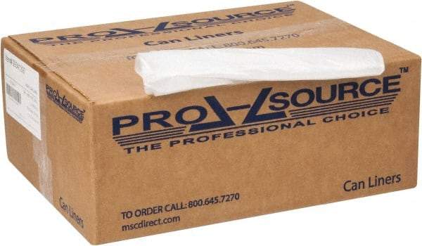 PRO-SOURCE - 1.75 mil Thick, Heavy-Duty Trash Bags - Linear Low-Density Polyethylene (LLDPE), 50" Wide x 60" High, Clear - Caliber Tooling