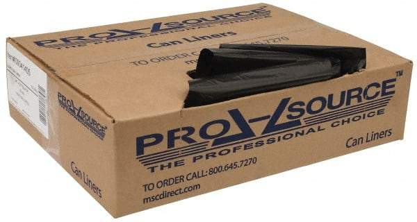 PRO-SOURCE - 0.6 mil Thick, Household/Office Trash Bags - 23" Wide x 24" High, Black - Caliber Tooling