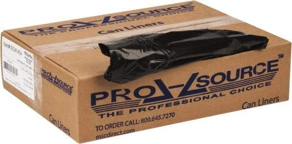 PRO-SOURCE - 1 mil Thick, Heavy-Duty Trash Bags - 43" Wide x 48" High, Black - Caliber Tooling