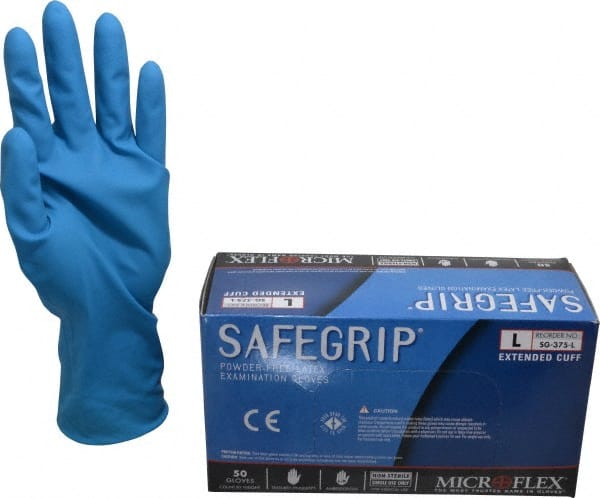 Microflex - Size L, 11 mil, Medical Grade, Powder Free Latex Disposable Gloves - Exact Industrial Supply