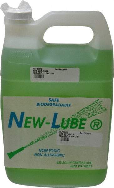 Superbee - New-Lube, 1 Gal Bottle Cutting Fluid - Water Soluble, For Cleaning - Caliber Tooling