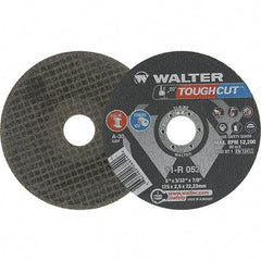 WALTER Surface Technologies - 5" Cutoff Wheel - 3/32" Thick, 7/8" Arbor, Use with Angle Grinders - Caliber Tooling