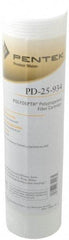 Pentair - 2-1/2" OD, 25µ, Polypropylene Thermal Bonded Cartridge Filter - 9.88" Long, Reduces Sediments - Caliber Tooling