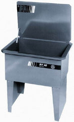 Build-All - Free Standing Solvent-Based Parts Washer - 20 Gal Max Operating Capacity, Steel Tank, 34" High - Caliber Tooling