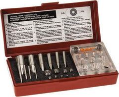 Made in USA - 3 to 20mm Diameter Shim Punch and Die Set - 10 Piece - Caliber Tooling