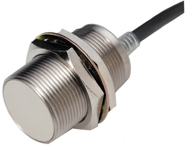 Omron - NPN, 2mm Detection, Cylinder Shielded, Inductive Proximity Sensor - 3 Wires, IP67, 12 to 24 VDC, M8x1 Thread, 8mm Wide - Caliber Tooling