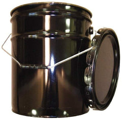 Made in USA - 5 Gallon Capacity, Crimped Lid, Drum Pail - Steel, UN 1H2/X70.8/S/01/USA/+AA1175 Listing - Caliber Tooling