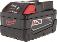 Milwaukee Tool - 28 Volt Lithium-Ion Power Tool Battery - 3 Ahr Capacity, 1 hr Charge Time, Series M28 - Caliber Tooling