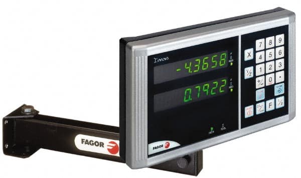 Fagor - 2 Axis, 10" X-Axis Travel, 60" Z-Axis Travel, Turning DRO System - 0.0002", 0.0005", 0.001" Resolution, 5µm Accuracy, LED Display - Caliber Tooling