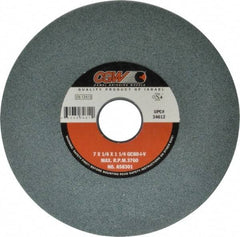 Camel Grinding Wheels - 7" Diam x 1-1/4" Hole x 1/4" Thick, I Hardness, 80 Grit Surface Grinding Wheel - Silicon Carbide, Type 1, Medium Grade, 3,760 Max RPM, Vitrified Bond, No Recess - Caliber Tooling