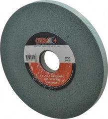 Camel Grinding Wheels - 7" Diam x 1-1/4" Hole x 1/2" Thick, I Hardness, 100 Grit Surface Grinding Wheel - Silicon Carbide, Type 1, Fine Grade, 3,760 Max RPM, Vitrified Bond, No Recess - Caliber Tooling