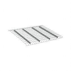 Nashville Wire - 52" Wide, 1-1/2" High, Open Shelving Welded Wire Decking - Steel, 42" Deep, Use with Pallet Racks - Caliber Tooling