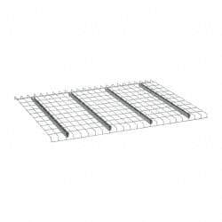 Nashville Wire - 58" Wide, 1-1/2" High, Open Shelving Welded Wire Decking - Steel, 42" Deep, Use with Pallet Racks - Caliber Tooling