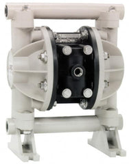 ARO/Ingersoll-Rand - 1/2" NPT, Nonmetallic, Air Operated Diaphragm Pump - PTFE Diaphragm, Polypropylene Housing - Caliber Tooling