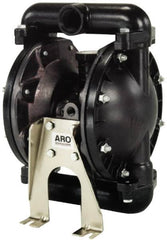 ARO/Ingersoll-Rand - 1" NPT, Metallic, Air Operated Diaphragm Pump - Santoprene Diaphragm, Stainless Steel Housing - Caliber Tooling