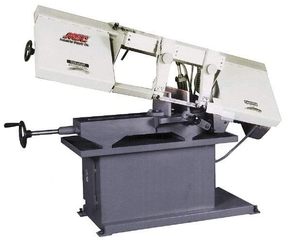 Vectrax - 9 x 14-9/16" Max Capacity, Manual Step Pulley Horizontal Bandsaw - 82, 127, 186 & 300 SFPM Blade Speed, 220 Volts, 2 hp, 3 Phase - Caliber Tooling