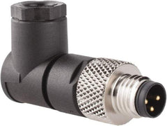 Brad Harrison - 4 Amp, Male 90° Field Attachable Connector Sensor and Receptacle - 60 VAC, 75 VDC, IP67 Ingress Rating - Caliber Tooling