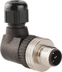 Brad Harrison - 4 Amp, Male 90° Field Attachable Connector Sensor and Receptacle - 30 VAC, 36 VDC, IP67 Ingress Rating - Caliber Tooling