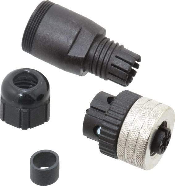 Brad Harrison - 4 Amp, Female Straight Field Attachable Connector Sensor and Receptacle - 250 VAC, 300 VDC, IP67 Ingress Rating - Caliber Tooling