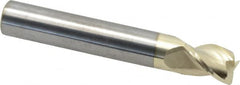 Accupro - 1/2", 3 Flute, Single End, Solid Carbide, 0.02" Corner Radius End Mill - 3" OAL, 37° Helix, Right Hand Flute, 5/8" LOC, Right Hand Cut - Caliber Tooling