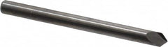 Accupro - 1/8" Diam 2 Flute Single End Solid Carbide Chamfer Mill - Caliber Tooling