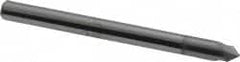 Accupro - 1/8" Diam 2 Flute Single End Solid Carbide Chamfer Mill - Caliber Tooling